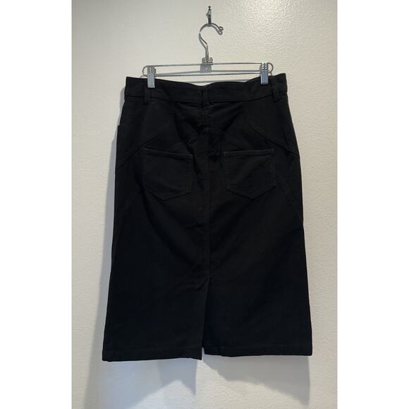 Alexander McQueen Women’s Size 46 Black Skirt Goth Dark Romantic Pockets - Picture 2 of 8